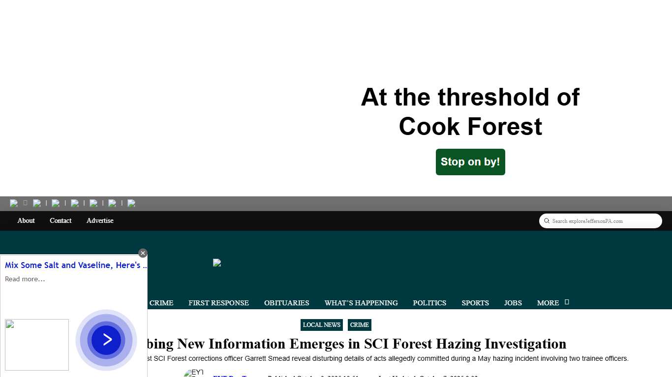 Disturbing New Information Emerges in SCI Forest Hazing Investigation - exploreJefferson